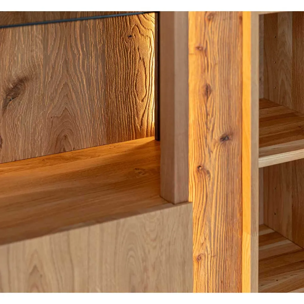 Wohnen Vitrinen|Wohnzimmer-Vitrinen*Highboard Vitrine mit LED Beleuchtung - Cocondar