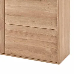 Wohnen Highboard Vitrine Vernella aus Eiche hell geölt