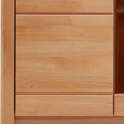 Wohnen Highboard Vitrinenschrank aus Kernbuche massiv - Amyonta