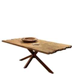 Wohnen Hingucker Esstisch aus rustikalem Recyclingholz - Nadeles