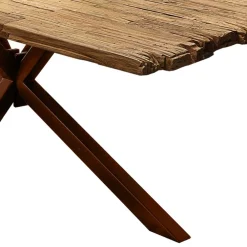 Wohnen Hingucker Esstisch aus rustikalem Recyclingholz - Nadeles