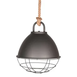 Wohnen Lampen & Leuchten*Hänge Lampe mit Stahlschirm mit Gitter - Ruvania