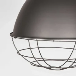 Wohnen Lampen & Leuchten*Hänge Lampe mit Stahlschirm mit Gitter - Ruvania