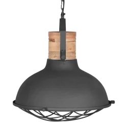 Wohnen Lampen & Leuchten*Hängelampe aus grauem Metall - Stroy