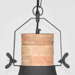 Wohnen Lampen & Leuchten*Hängelampe aus grauem Metall - Stroy