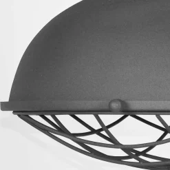 Wohnen Lampen & Leuchten*Hängelampe aus grauem Metall - Stroy