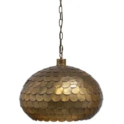 Wohnen Vintage Möbel|Lampen & Leuchten*Hängelampe in Altmessing aus Metall - Casaja