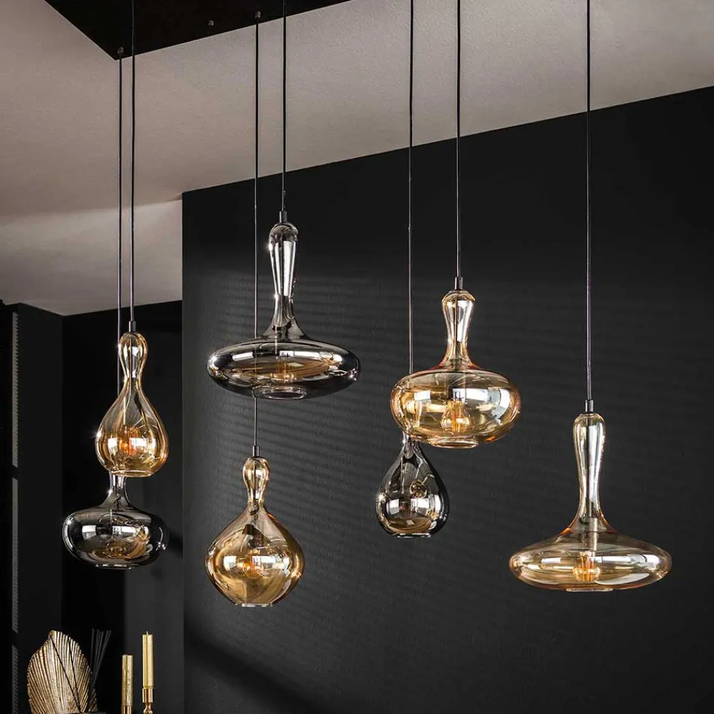 Wohnen Lampen & Leuchten*Hängelampe mit 7 verschiedenen Schirmen - Venture