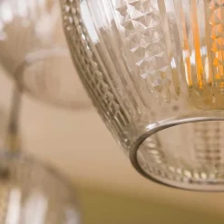 Wohnen Hängelampe mit Glas Schirm Mix - Athenas