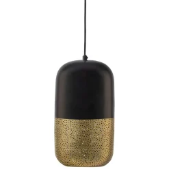 Wohnen Lampen & Leuchten*Hängelampen in Schwarz & Messing - Dirava (2er Set)