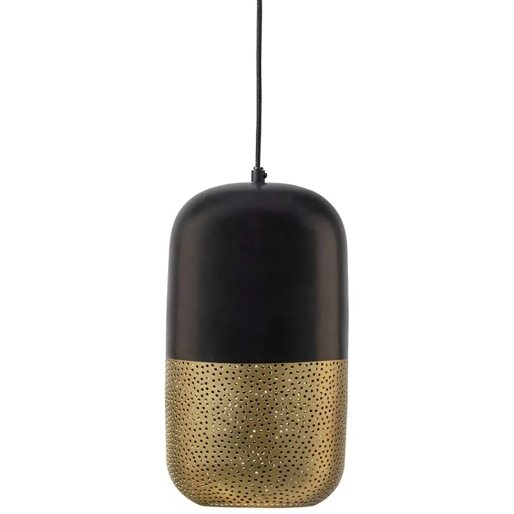 Wohnen Lampen & Leuchten*Hängelampen in Schwarz & Messing - Dirava (2er Set)