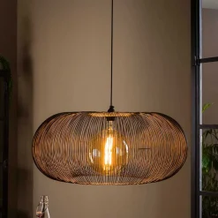 Wohnen Hängeleuchte in Schwarz Nickel Metall - Kumar