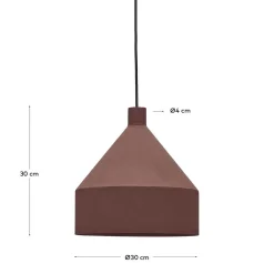 Wohnen Lampen & Leuchten*Hängeleuchte in Terracotta Metall - Kerbea
