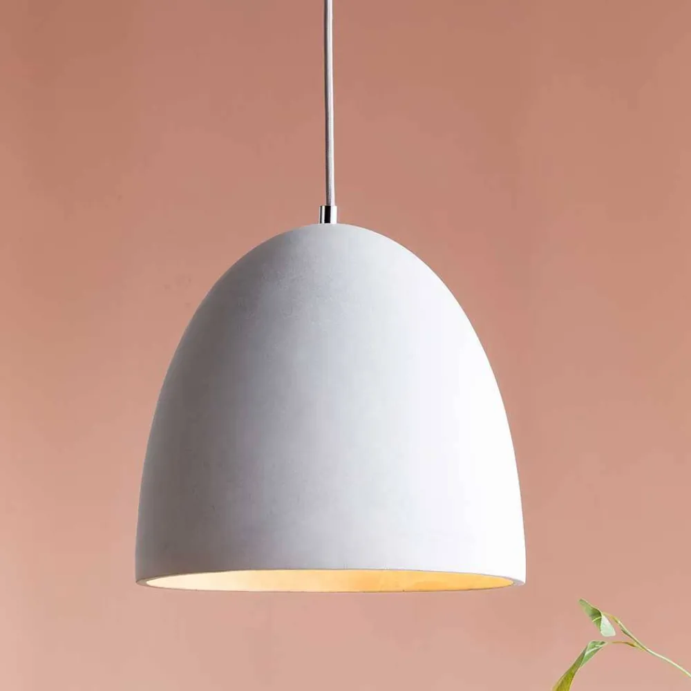 Wohnen Lampen & Leuchten*Hängeleuchte mit Beton Schirm - Kanella