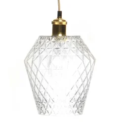 Wohnen Lampen & Leuchten*Hängeleuchte mit Design Glas Schirm - Vladgo