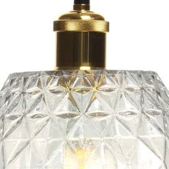 Wohnen Lampen & Leuchten*Hängeleuchte mit Design Glas Schirm - Vladgo