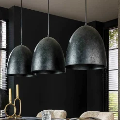 Wohnen Hängeleuchte mit drei Metallschirmen - Catron