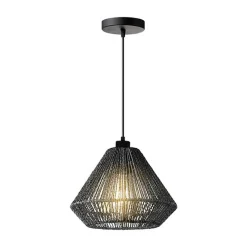 Wohnen Lampen & Leuchten*Hängeleuchte mit Jute Schirm in Diamant Form - Pandau