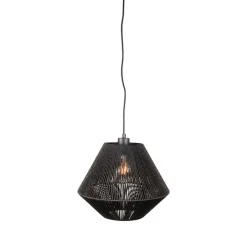 Wohnen Lampen & Leuchten*Hängeleuchte mit Jute Schirm in Diamant Form - Pandau