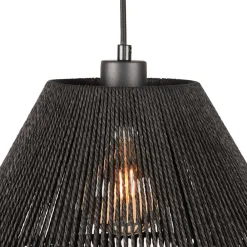 Wohnen Lampen & Leuchten*Hängeleuchte mit Jute Schirm in Diamant Form - Pandau