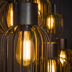 Wohnen Lampen & Leuchten*Hängeleuchte mit sechs Drahtschirmen - Dobe