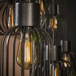 Wohnen Lampen & Leuchten*Hängeleuchte mit sechs Drahtschirmen - Dobe