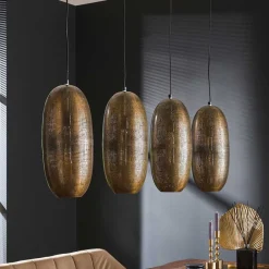 Wohnen Lampen & Leuchten*Hängeleuchte mit vier Metallschirmen - Musashi