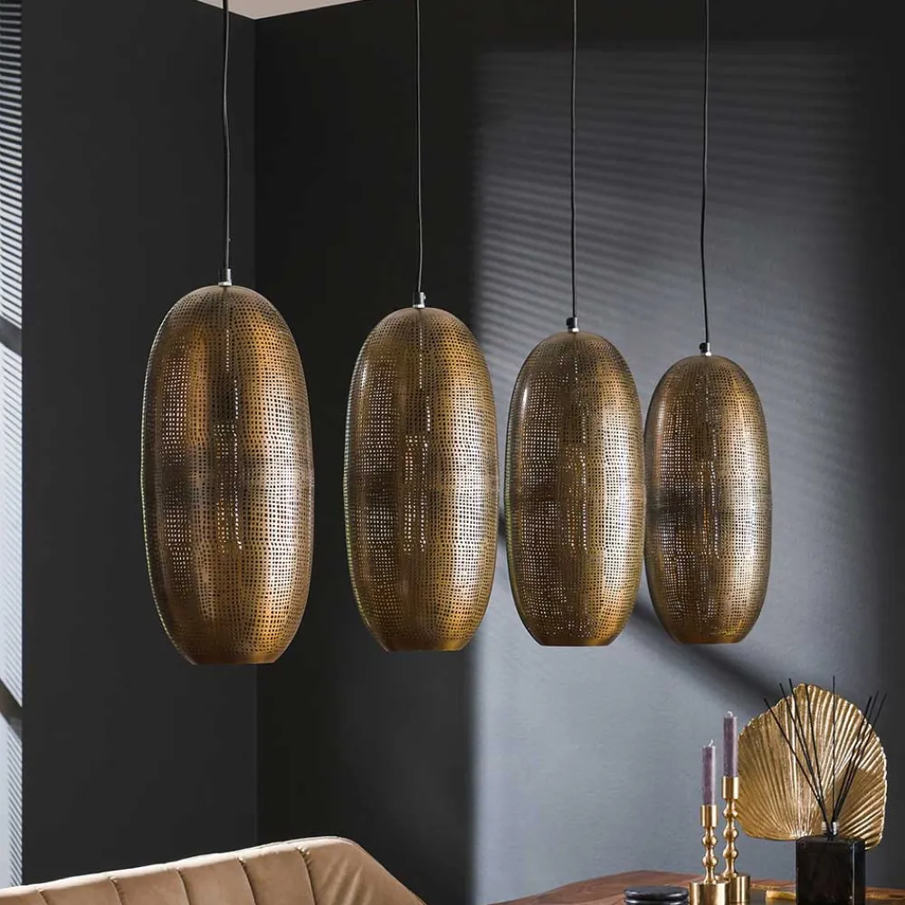 Wohnen Lampen & Leuchten*Hängeleuchte mit vier Metallschirmen - Musashi