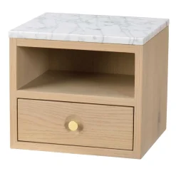 Wohnen Skandinavische Möbel|Sideboards & Kommoden*Hänge-Nachtkommode in Eiche White Wash - Loppa