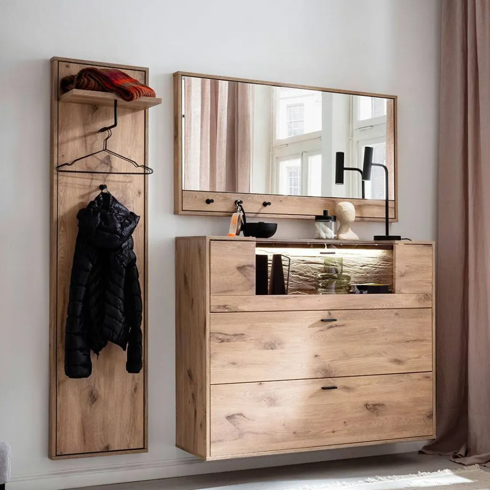 Wohnen Hängende Dielenmöbel im Set - Vapposia (dreiteilig)
