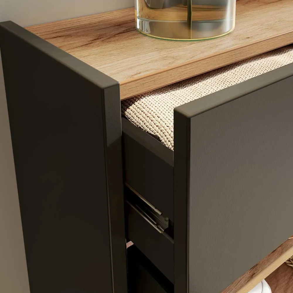 Wohnen Garderoben|Garderoben*Hängende Flurkommode & Spiegel - Sidgarus (zweiteilig)