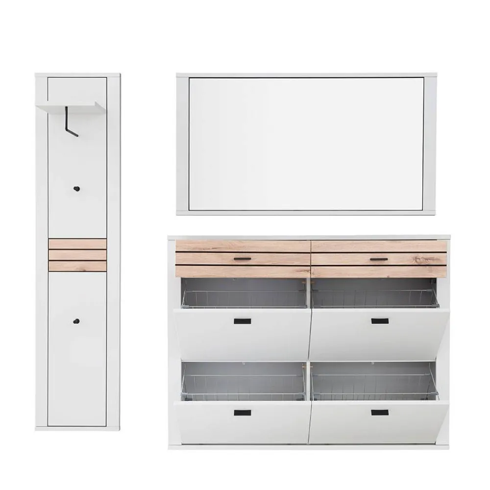 Wohnen Hängende Flurmöbel als Set - Ballina (dreiteilig)