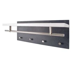 Wohnen Hängende Garderobe Anin in Weiß Grau