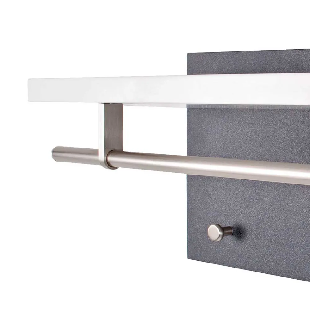 Wohnen Hängende Garderobe Anin in Weiß Grau