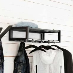 Wohnen Hängende Garderobe in Schwarz - Geskan