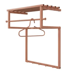 Wohnen Braune Möbel|Bürogarderoben*Hängende Garderobe in Terracotta - Onesty