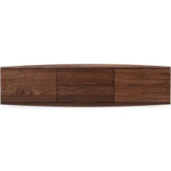 Wohnen Hängende Kommode aus Nussbaum Massivholz - Amelie