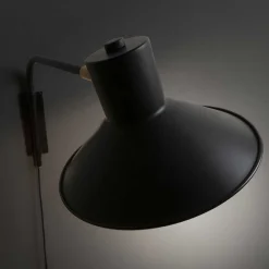 Wohnen Hängende Lampe aus Metall in Schwarz - Resceta