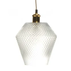 Wohnen Lampen & Leuchten*Hängende Leuchte mit Designschirm aus Glas - Drinidad