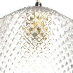 Wohnen Lampen & Leuchten*Hängende Leuchte mit Designschirm aus Glas - Drinidad