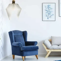 Wohnen Lampen & Leuchten*Hängende Leuchte mit Designschirm aus Glas - Drinidad