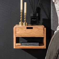 Wohnen Hängender Nachttisch mit einer Schublade - Pralina