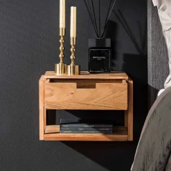 Wohnen Hängender Nachttisch mit einer Schublade - Pralina