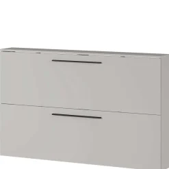 Wohnen Schuhschränke*Hängender Schuhklappenschrank in Hellgrau - Orica