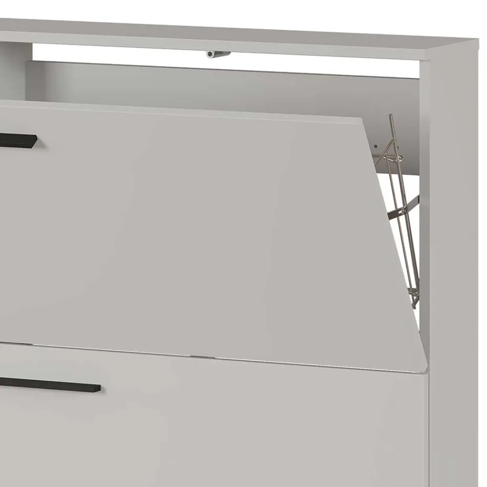 Wohnen Schuhschränke*Hängender Schuhklappenschrank in Hellgrau - Orica