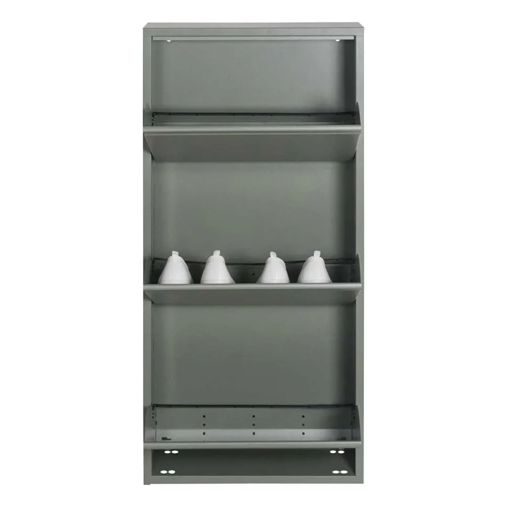 Wohnen Schuhschränke*Hängender Schuhschrank in Graugrün - Bombasti