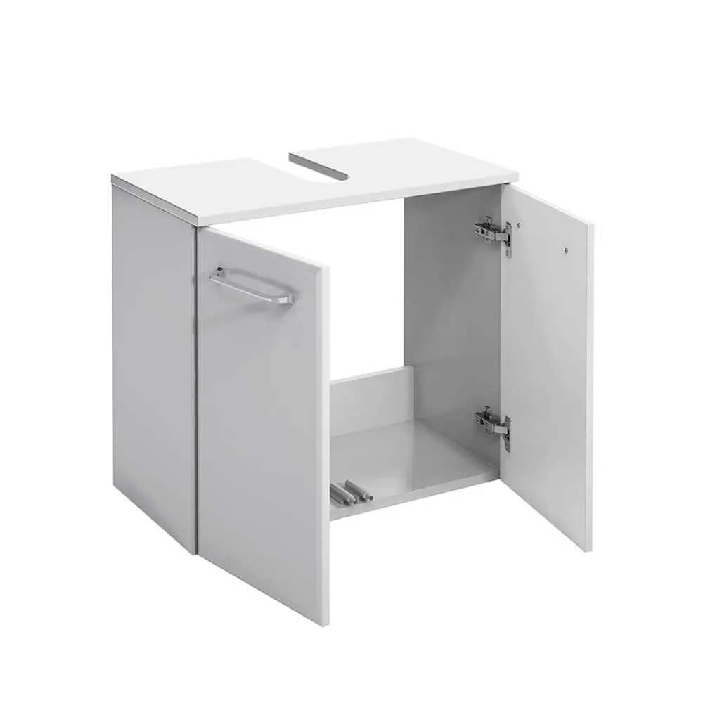 Wohnen Waschtisch|Waschbeckenunterschränke*Hängender Waschbeckenunterschrank in Weiß - Estateas