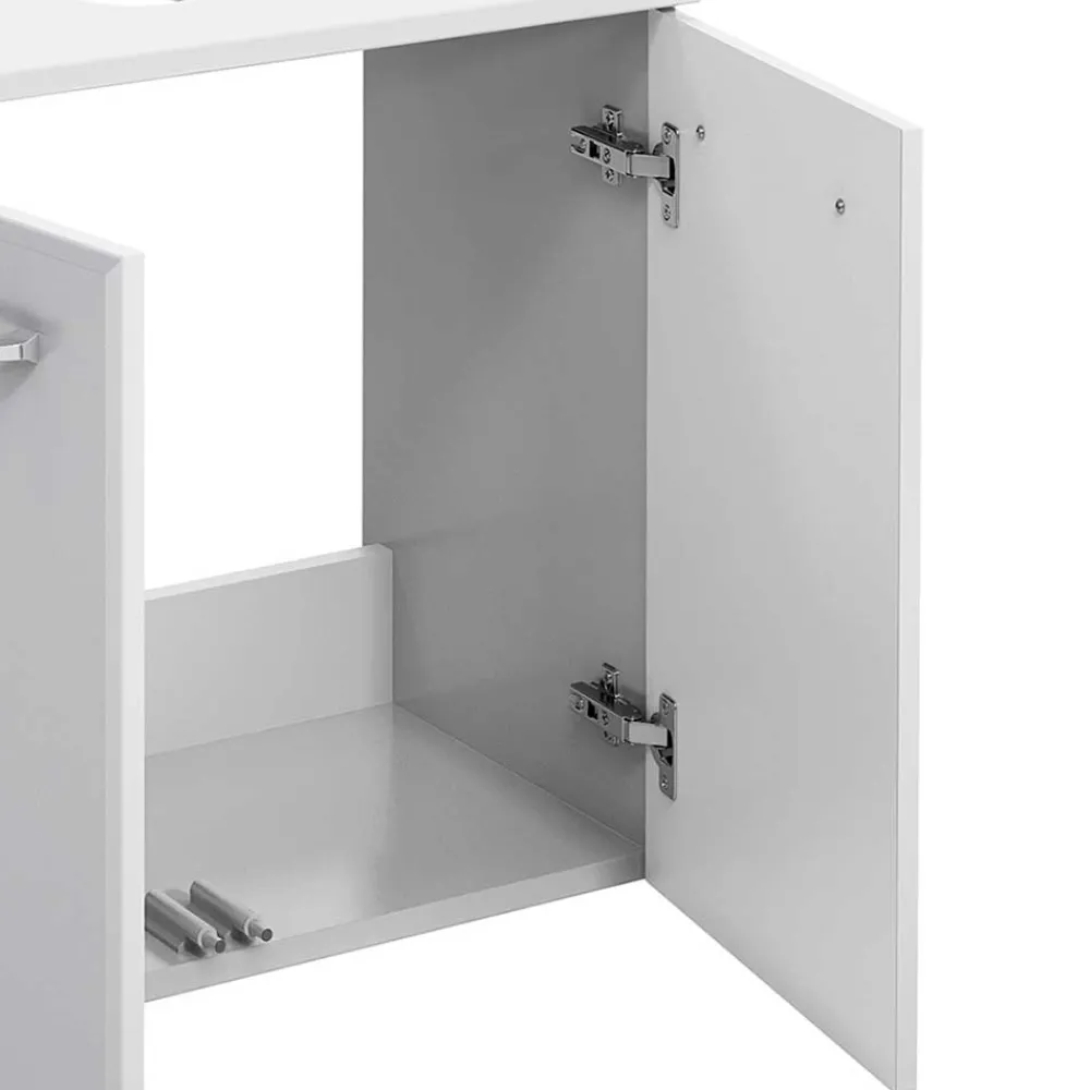 Wohnen Waschtisch|Waschbeckenunterschränke*Hängender Waschbeckenunterschrank in Weiß - Estateas