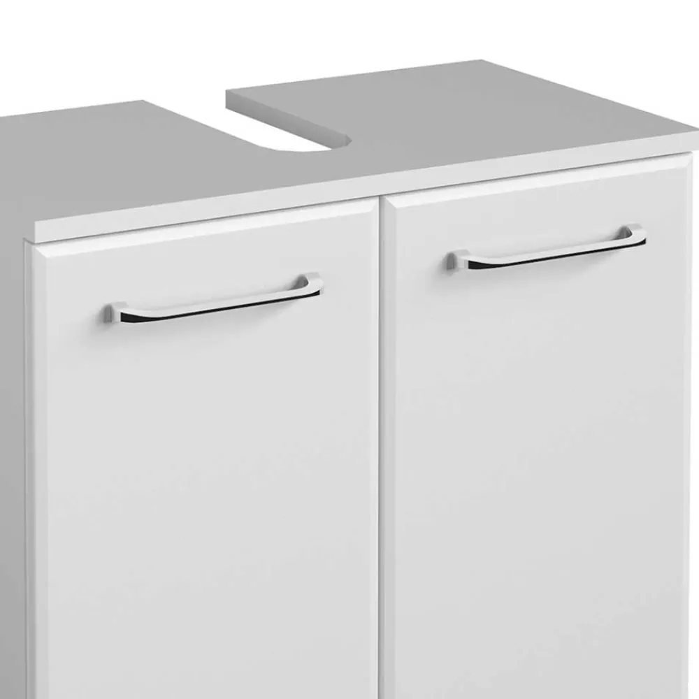 Wohnen Waschtisch|Waschbeckenunterschränke*Hängender Waschbeckenunterschrank in Weiß - Estateas