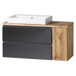 Wohnen Waschtisch|Waschbeckenunterschränke*Hängender Waschtisch mit aufgesetztem Becken - Jambi